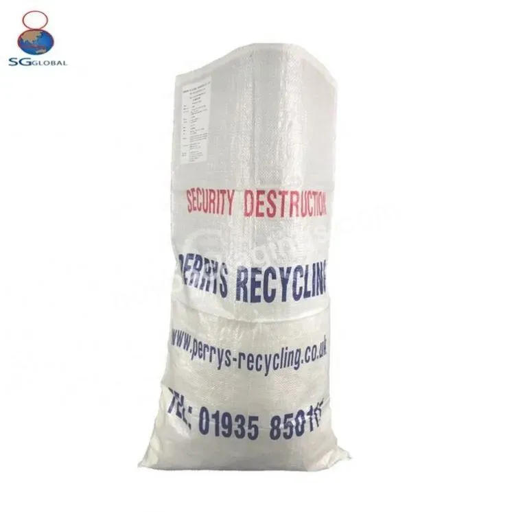 China Manufacturer Blue Pp Woven Bag 50 Kg 100 Kg Raffia Polypropylene Animal Feed Fertilizer Packaging Sacks