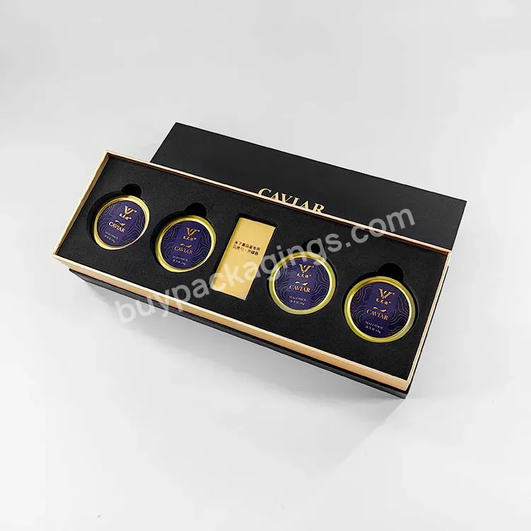 China Manufacturer Colorful Custom Fashion Unique Design Folding Box Caviar Gift Box