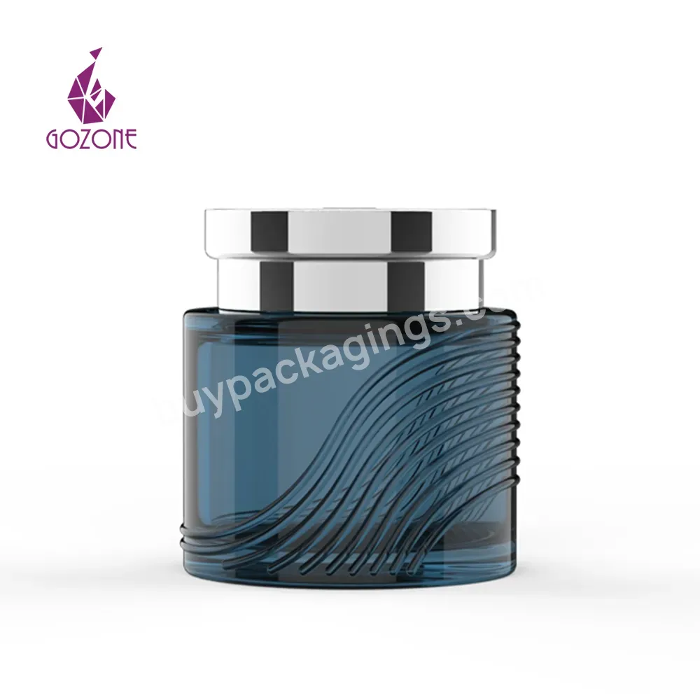 China Manufacturer Cream Glass Cosmetic Jar With Metal Lid