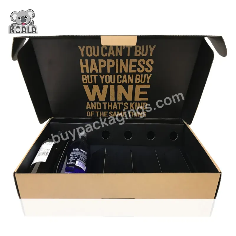 China Manufacturer Custom Logo Printed High Quality Gorgeous Luxurious Cardboard Carton Box For Wine