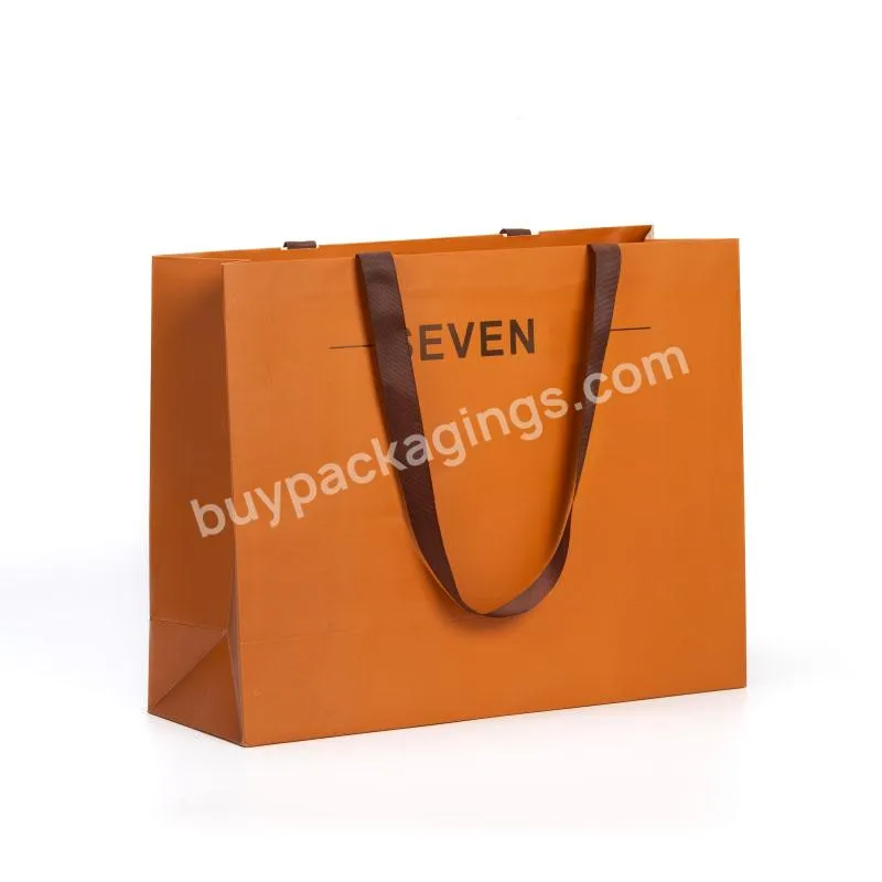 China Manufacturer Custom Paper Bags with Your Own Logo Recyclable Paper Shopping Bags with Die Cut Handles