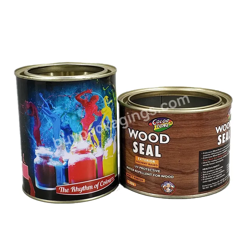 China Manufacturer Custom Size Pint Can Gallon Quart Pint Small Round Tin Can Used For Candle Paint Packaging