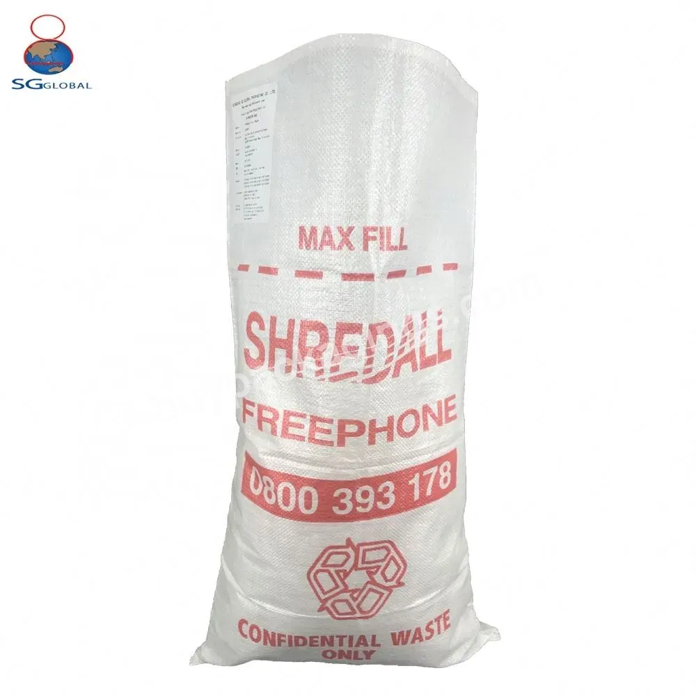 China Manufacturer Customized Color Pp Woven Polypropylene Bags Wholesale 100kg 50kg Reusable Sacks Salt Rice Maize