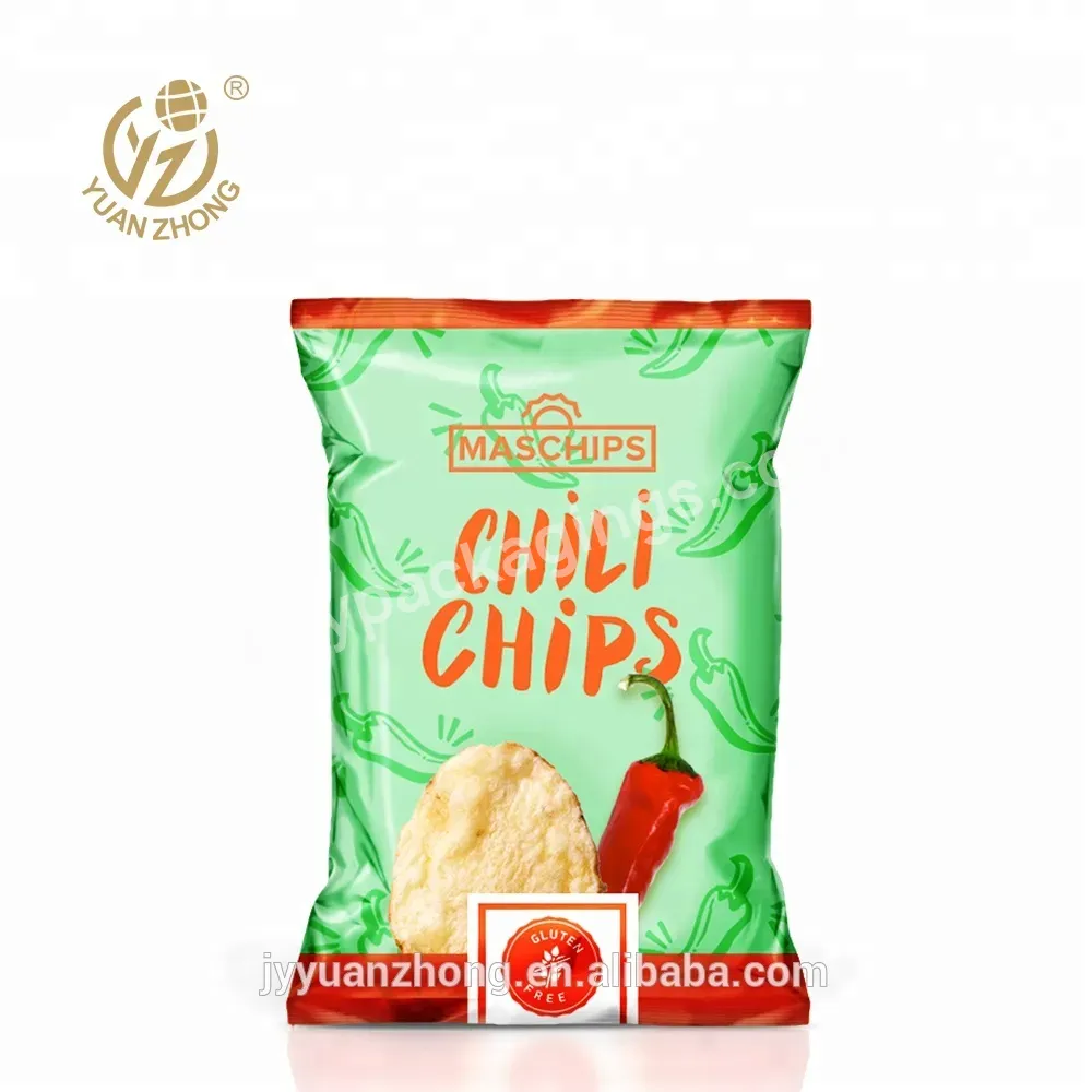 China Manufacturer Heat Sealing Custom Printed Snack Food French Fries / Frozen Potato Chips Packaging Bags