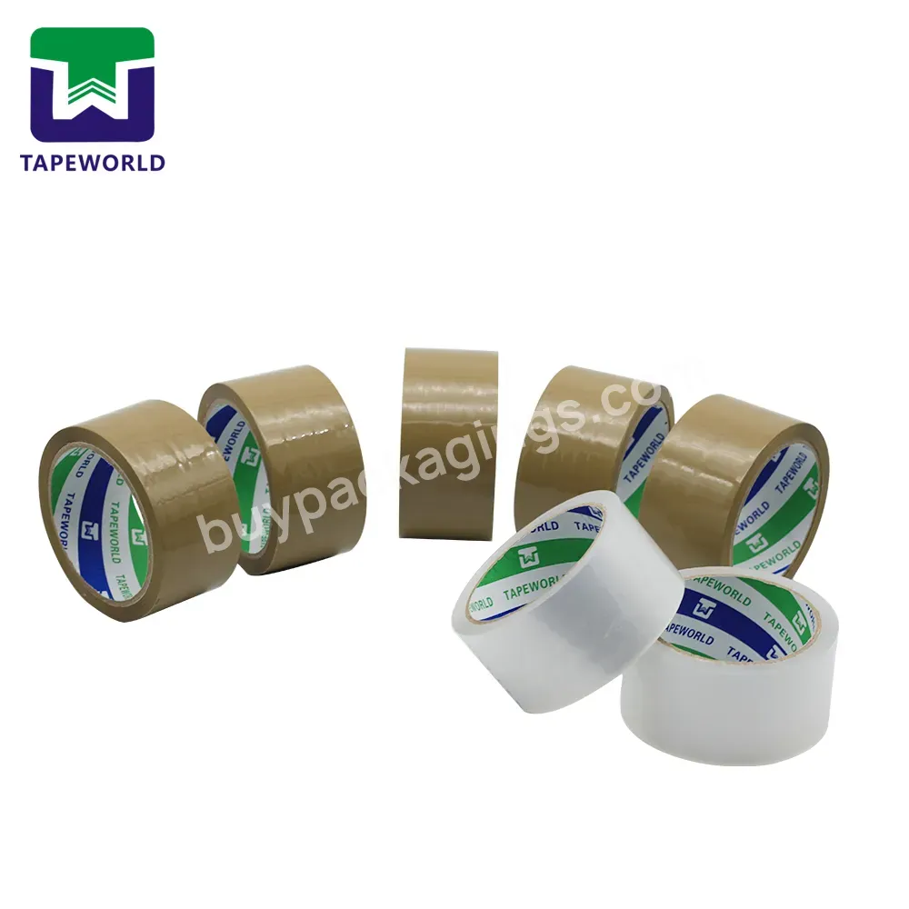 China Manufacturer Packaging Carton Sealing Boxes Bopp Opp Packing Self Adhesive Shipping Brown Supplier Tape For Shipping Box