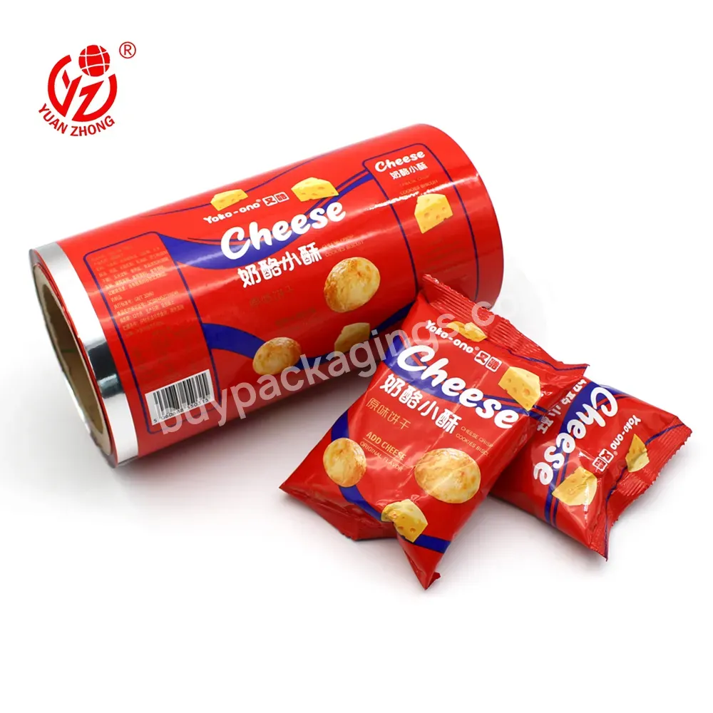 China Manufacturer Plastic Potato Chips Packaging Custom Snack Food Packaging Rolls Film With Aluminum Foil