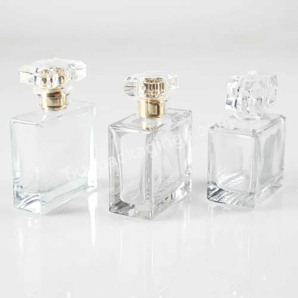 China Navulbare Luxe Parfum Verstuiver Brume Flacon Bouteille De 30ml 50ml 100ml Empty Parfum Bottles Glass Perfume Bottle