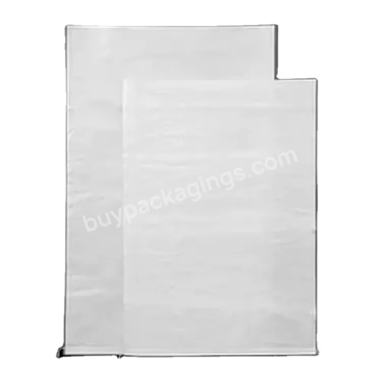 China New Design White Sacks Pp Woven Polypropylene Bag 50kg 100kg 200kg Packaging For Rice Grain Seed