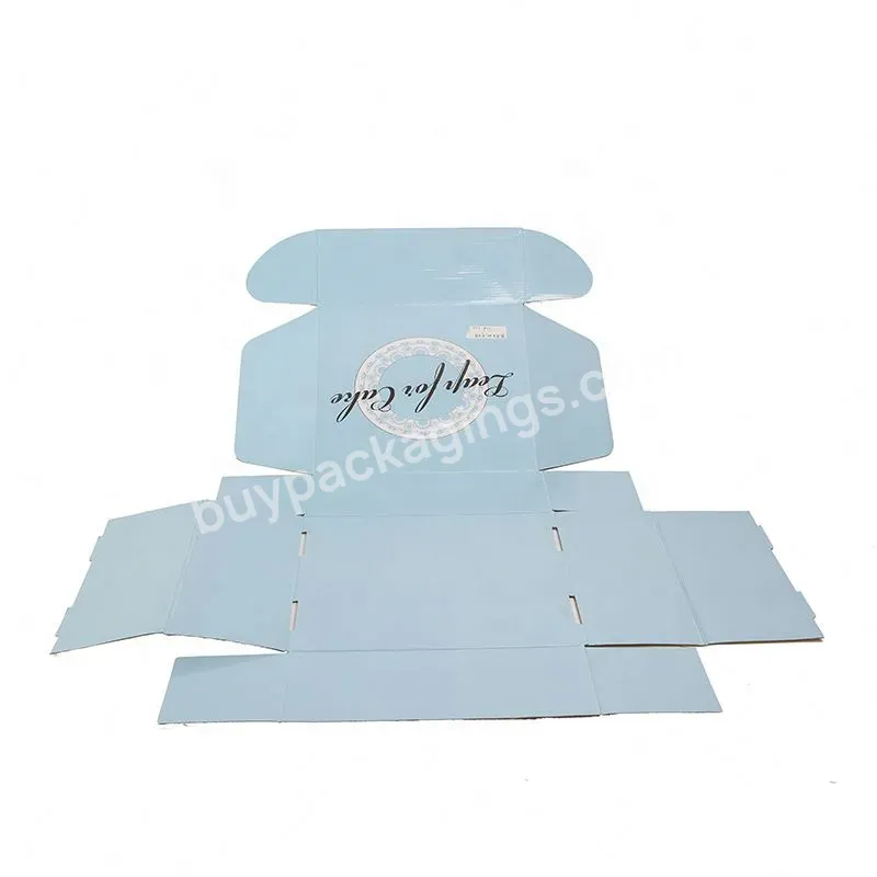 China Oem Custom High-quality Rigid Cardboard Glossy Lamination Corrugated Paper Box Clothing Hat Cosmetics Packaging Carton Box