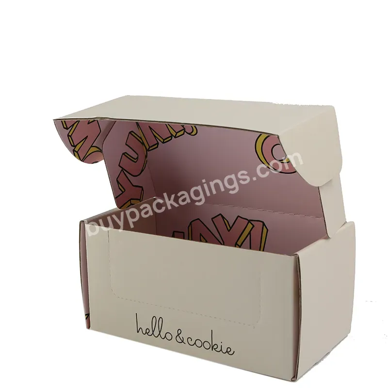 China Oem Custom High-quality Rigid Cardboard Matt Lamination Corrugated Paper Box Flowers Nails Cosmetics Packaging Carton Box