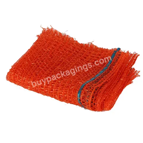 China Onions Pe Raschel Mesh Red Color Fruit Packing Bag