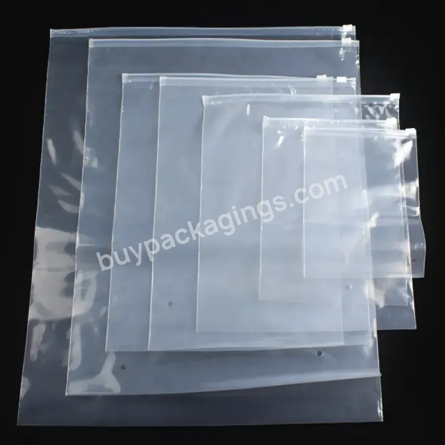 China Original Manufacturer Wholesale Clear Packaging Bag Transparent Garment Zipper Bags