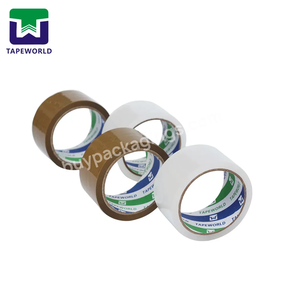 China Packing Tape Supplier Acrylic Self Adhesive Bopp Carton Sealing Prime Branded Transparent Packing Tape With Custom Logo