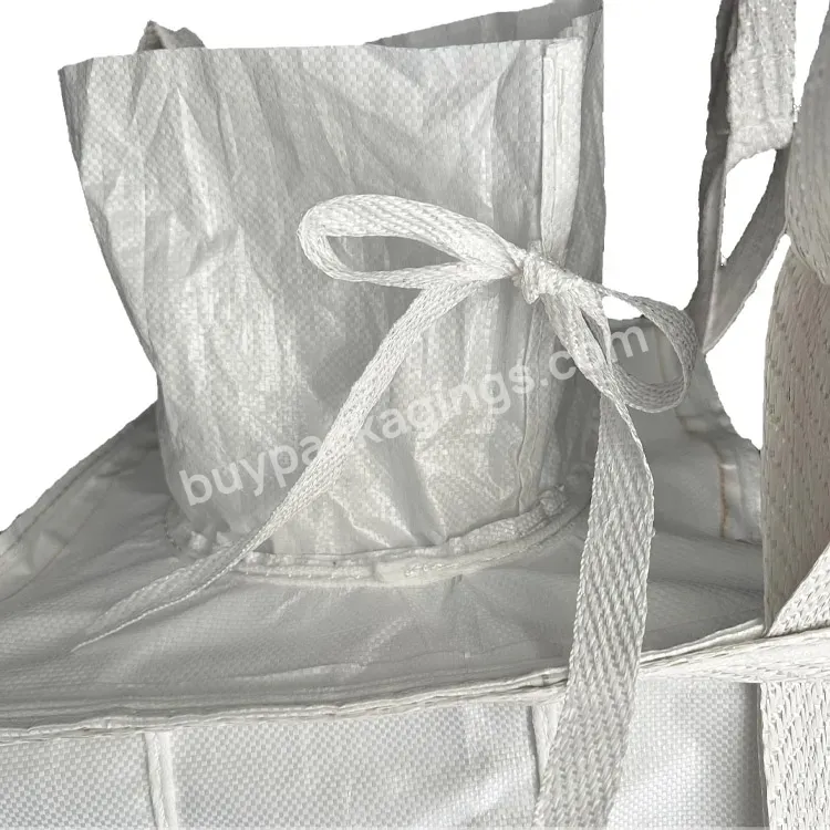 China Plastic Pp Fibc Big Recycle Jumbo Bag 500kg 1000kg 1500kg 2000kg Portable Flour Pp Woven Bag