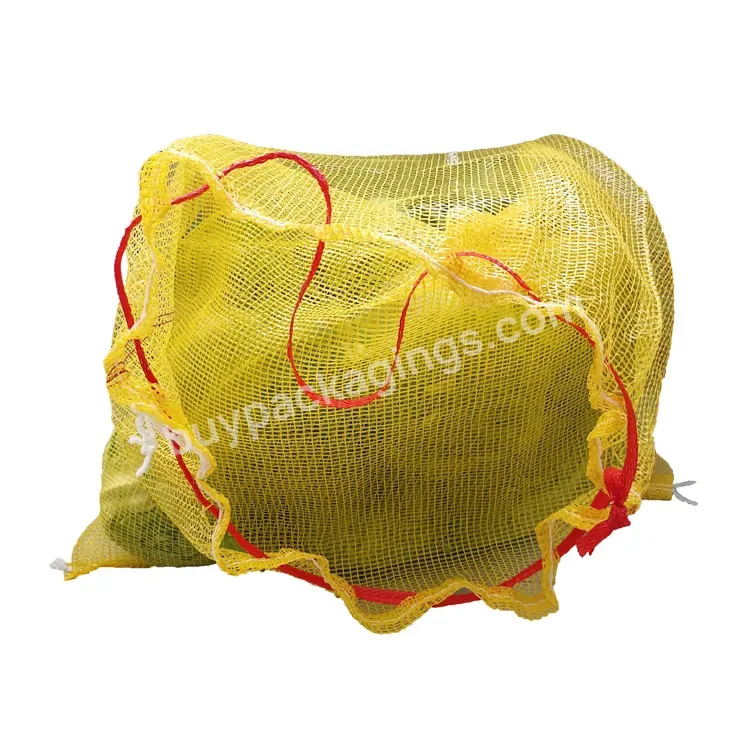 China Polypropylene Bags 20kg Onions Empty Mesh Net Packing Bag