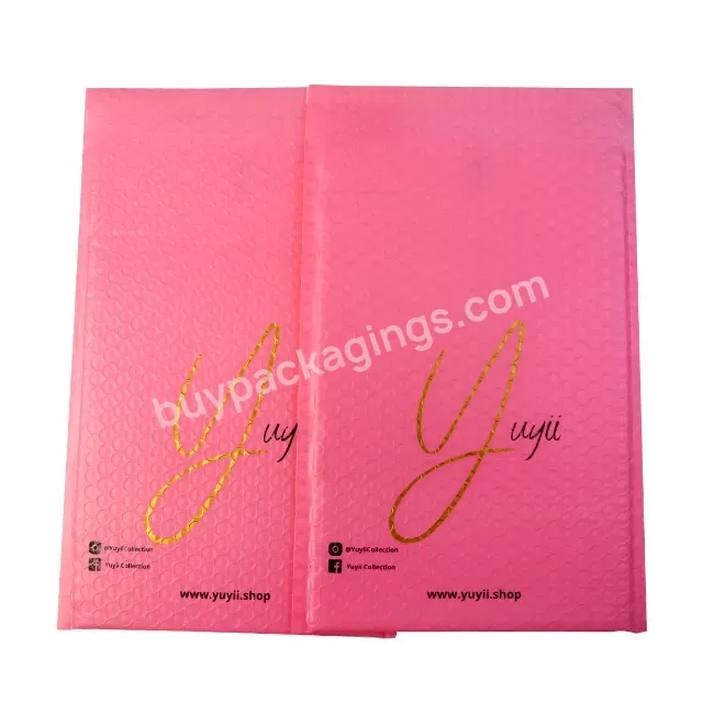 China Popular And Practical Eco Friendly Pink Mailing Strong Mail Bubble Bags