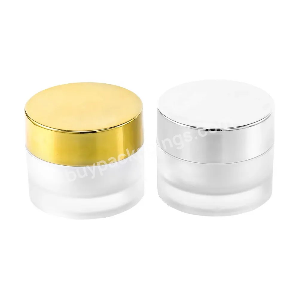 China Professional Eco Friendly Frosted White Cosmetic Jar Cream Packaging Customize Design 50g