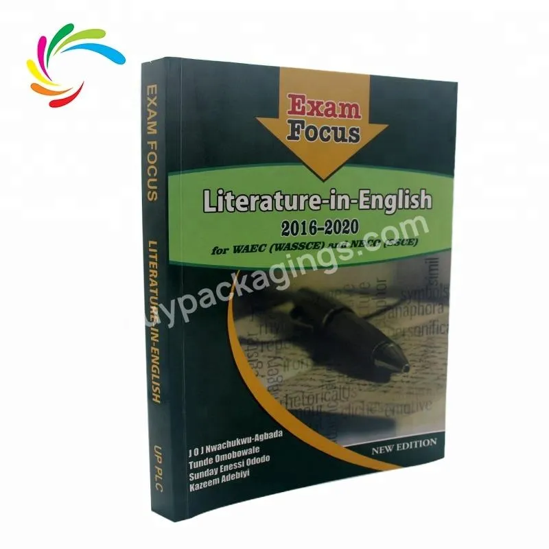 China Publishing Factory Custom University Literature Book in English