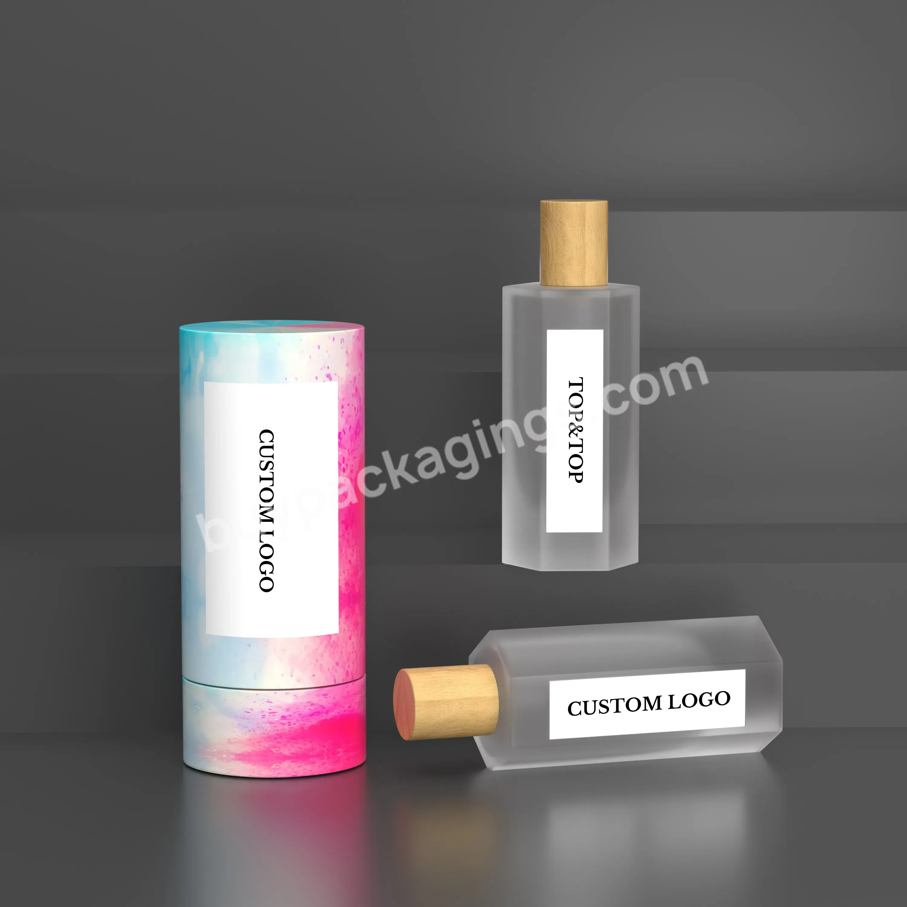 China Refillable Spray Crimp Clear Rectangle Atomizer 10ml 50ml Spray Cylindrical Cube Glass Perfume Bottles