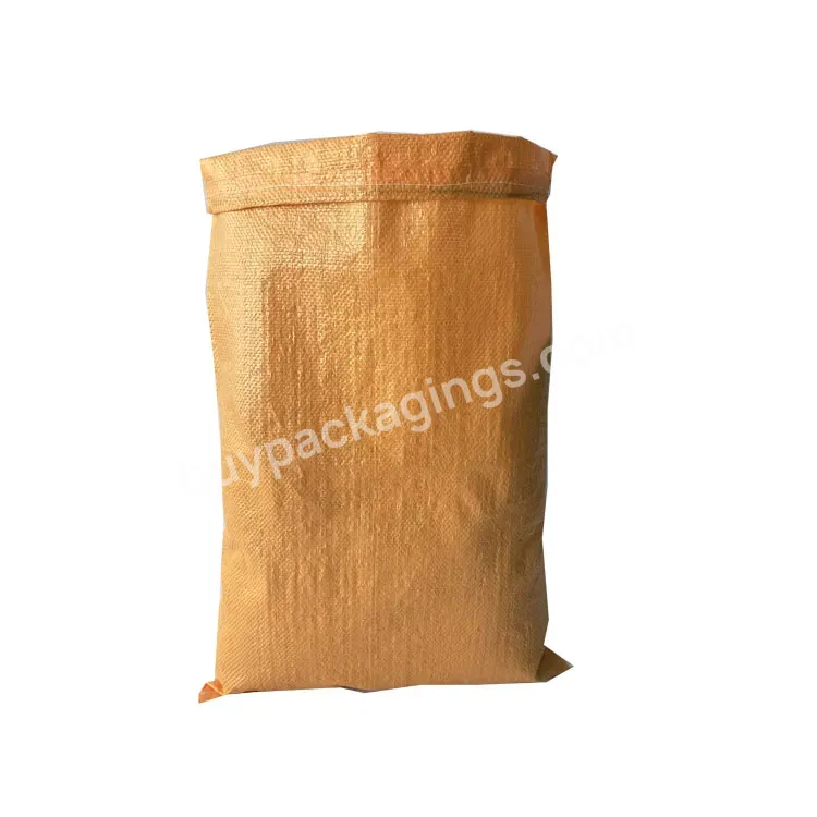 China Rice Bag 25kg 50kg Plastic Sand Cement Packaging Bags Poly Pp Woven Sacks For Chemical Fertilizer