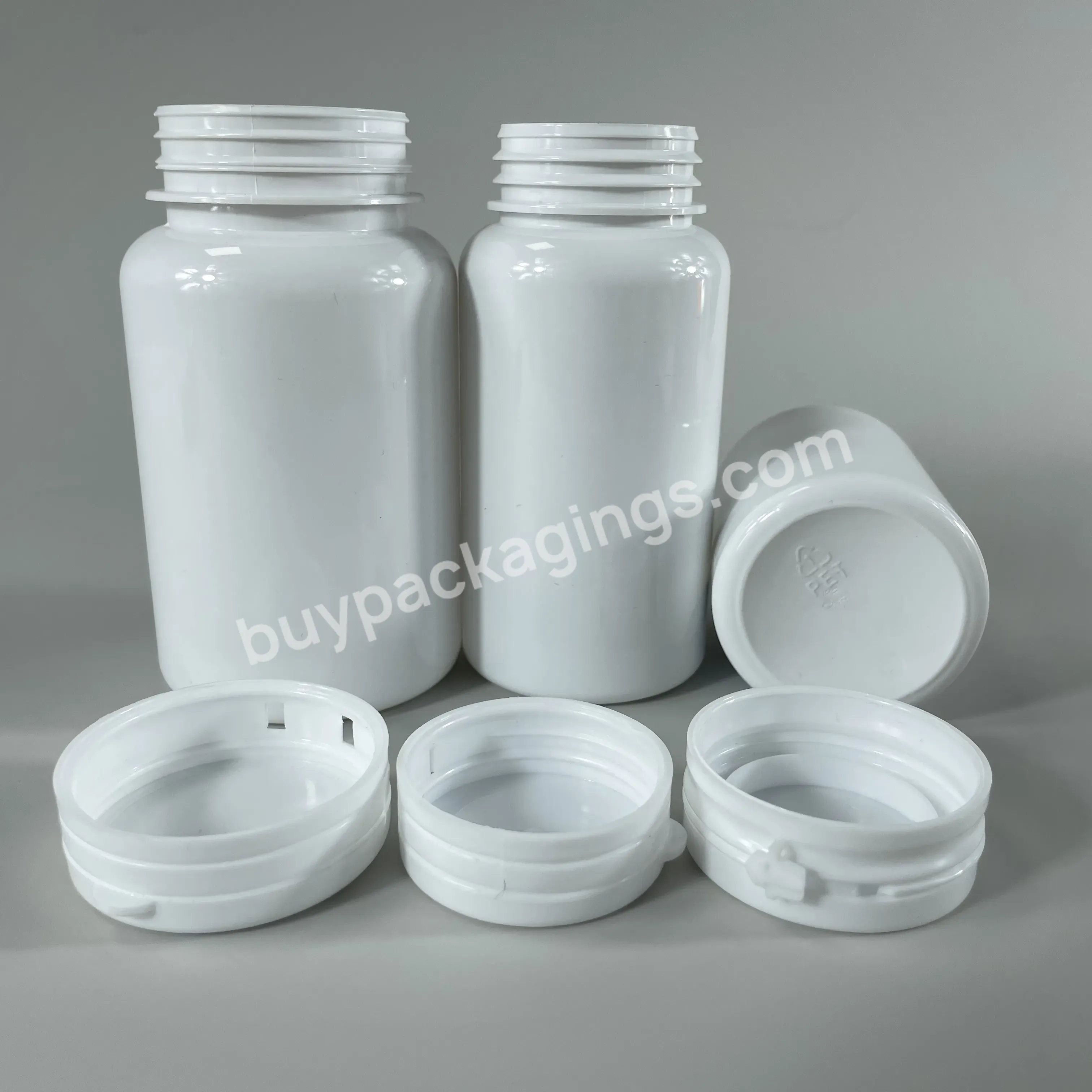 China Supplier 200ml Pet Pill Medical Capsule Pull Ring Flip Top Plastic Bottle