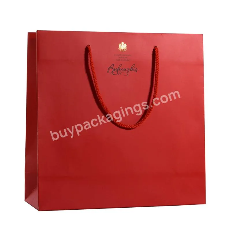 China Supplier Custom Personalised Bolsa Embalaje Paper Packaging Bags With Handles Rope For Sale