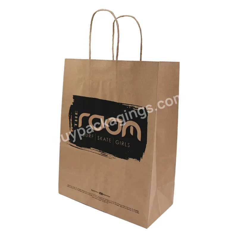 China Supplier Custom Retail Bags Logo Printed Standard Paper Shopping Bag