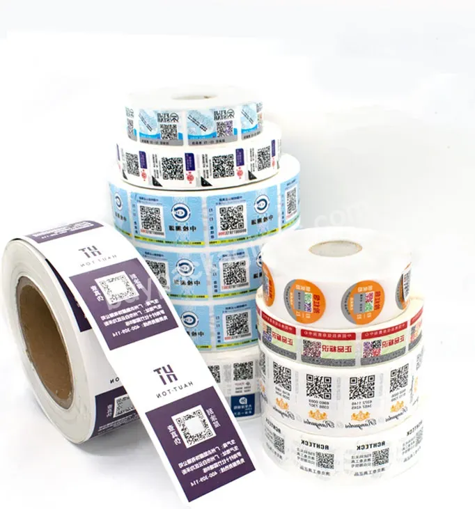 China Supplier Customizable Low Price Self-adhesive Sticker Labels In Roll