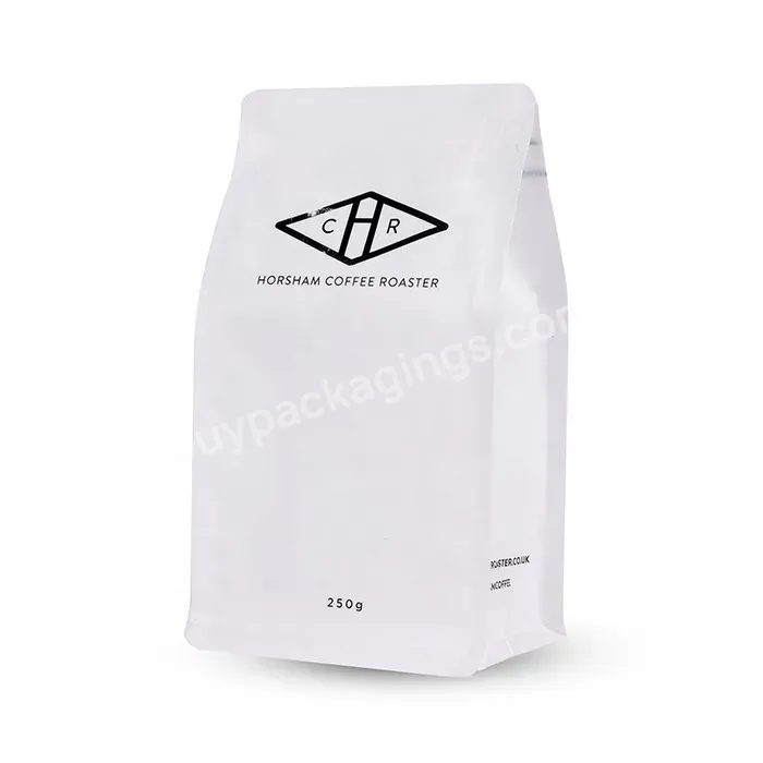China Supplier Customized Printed Logo 250g Matt Finish Black Ziplock Roasted Coffee Bag Pouches Flexible Packaging