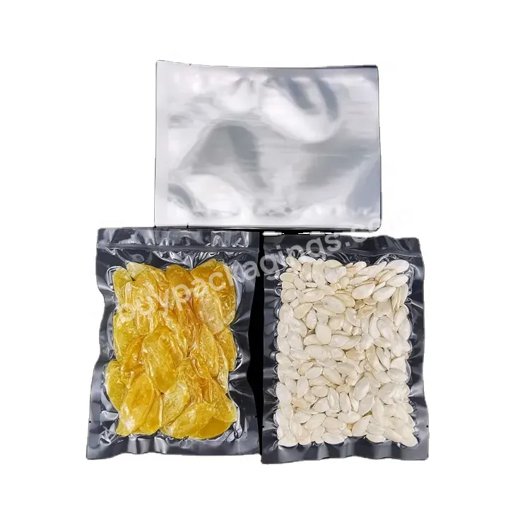 China Supplier Embossed Vacuum Plastic Frozen Food Vaccum Bag Vacuum Nylon Packaging Bag Food Grade Transparent Nylon Laminated