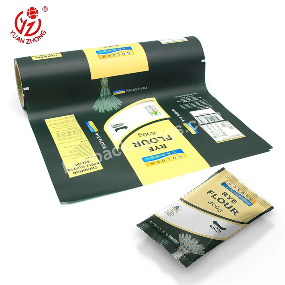 China Supplier Hot Sale Custom Printed Bopp/pe/pet Laminating Film Flexible Plastic Packaging Film Roll For Wheat Flour