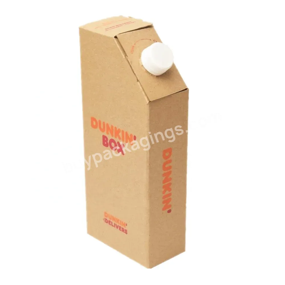 China Supplier Manufacture Eco-friendly Cheap Disposable Paper Coffee Box Dispenser 96oz Coffee To Go Carrier Container