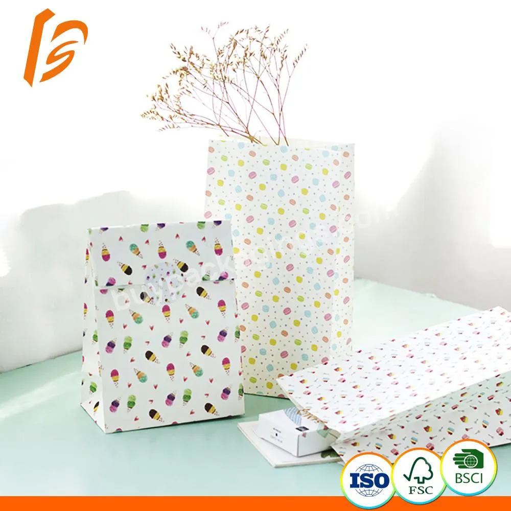 China Supplier Wholesale Cheap White Paper Bag Printed Custom Printed Colorful Gift Paper Packaging Bag