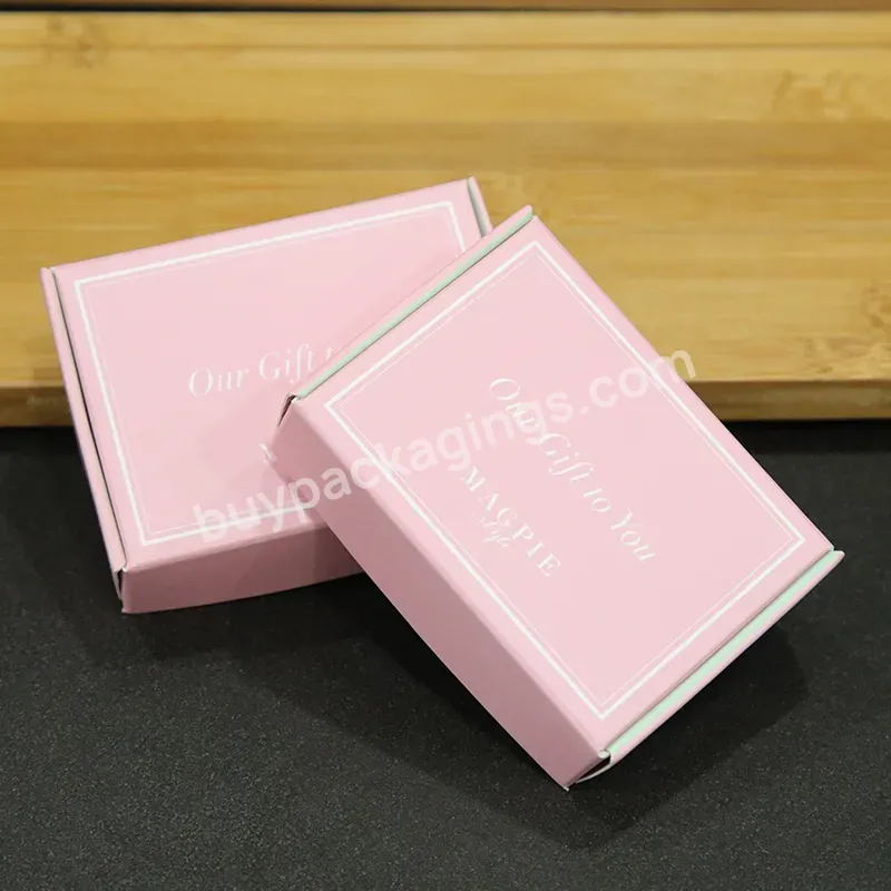 China Top Manufacturer Wholesale Custom Logo Cardboard Packaging Pink Boxes