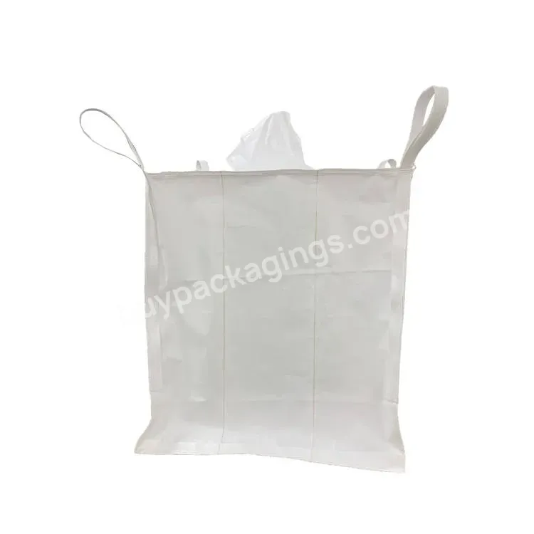 China Uv Treated 4 Lifting Loops Jumbo Bags Fibc Container Bags Pp Woven 1 Ton Bulk Bag Webbing Sling Belt