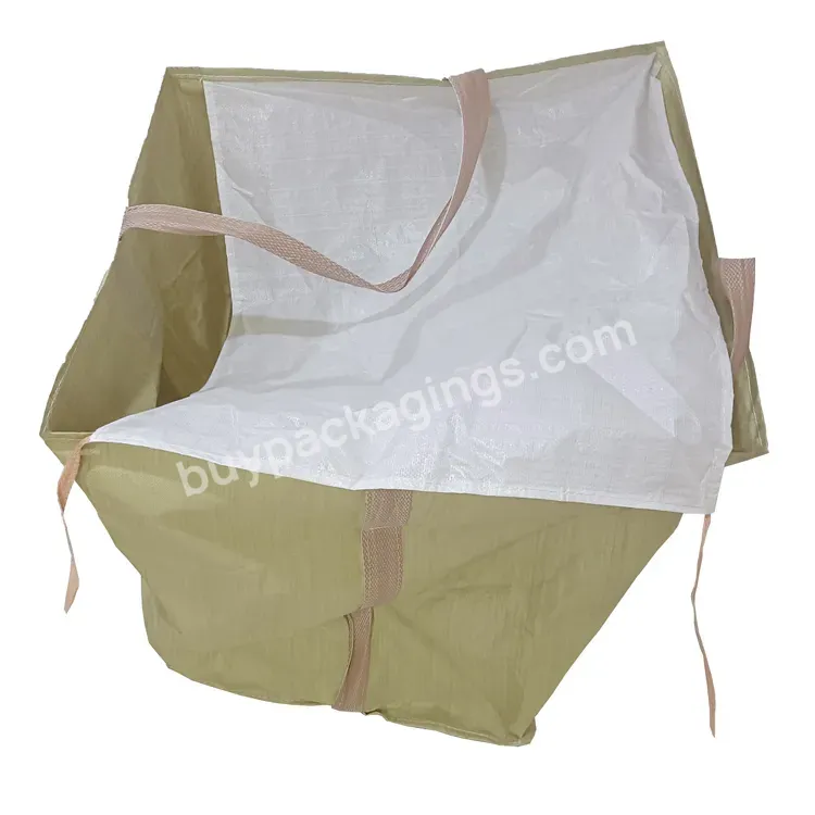 China Virgin Pp 1 Ton Big Jumbo Bulk Bag Bottom With Spout Packing For Sand Cement And Fertilizer