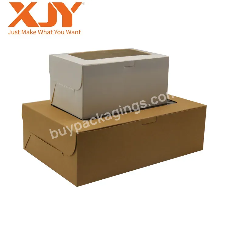 China Wholesale Custom Logo Printed Cardboard Paper Food Packaging Cup Cake Cupcake Box For Cupcake With Plastic Window