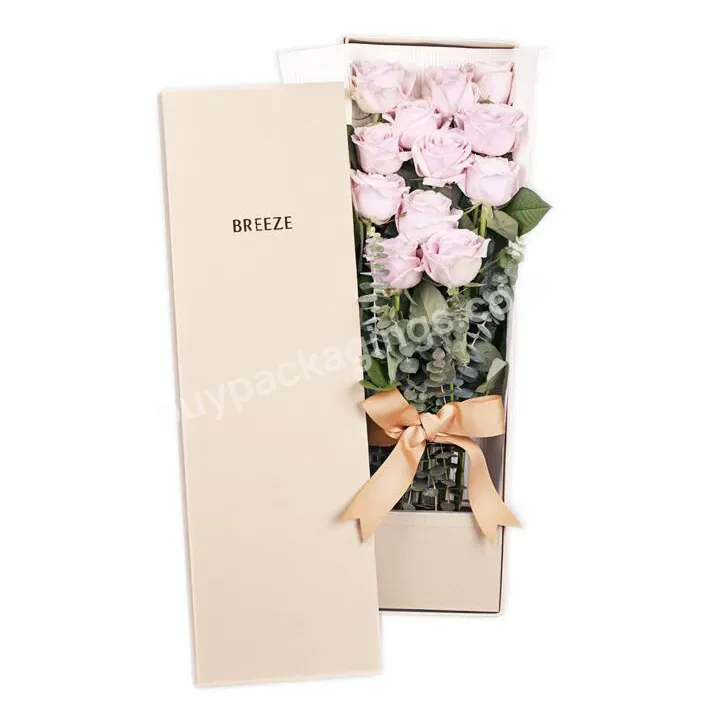 China Wholesale Manufacturer Large Paper Box Gift Box Gift Paper Packaging Box With Handle For Flower