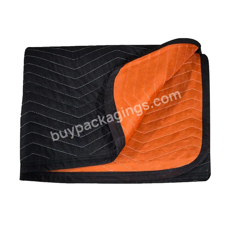 China Wholesale Polyest Moving Blanket Durable Moving Blankets Pad - Buy Custom Logo Furniture Moving Blanket 72*80 Inch,Sporting Event Waterproof Blanket,Moving Blanket.