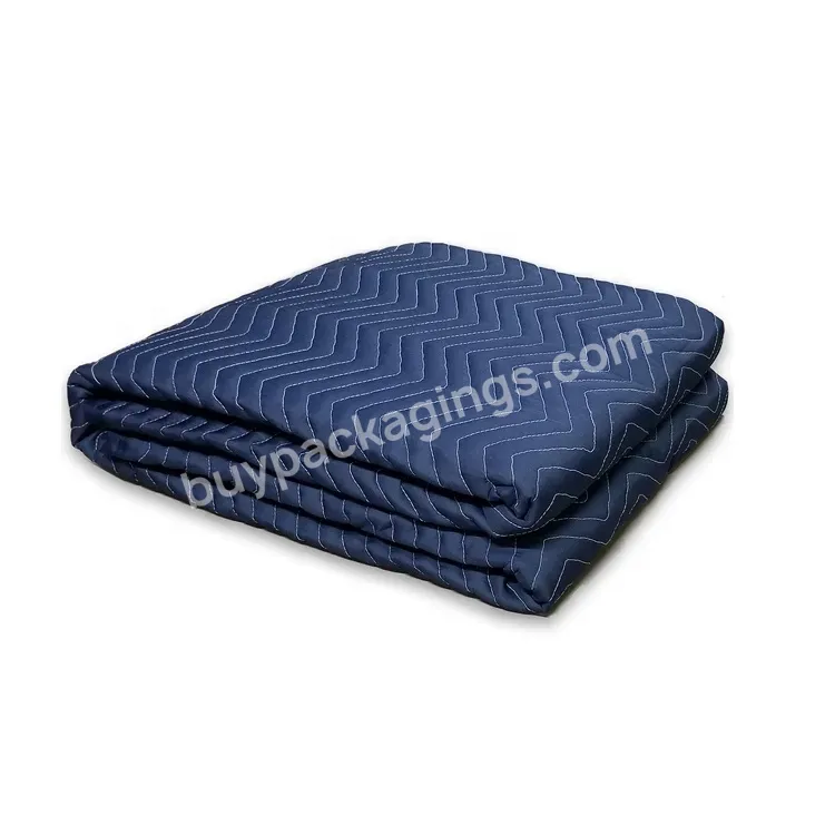 China Wholesale Polyest Moving Blanket Durable Moving Blankets Pad - Buy Custom Logo Furniture Moving Blanket 72*80 Inch,Sporting Event Waterproof Blanket,Moving Blanket.