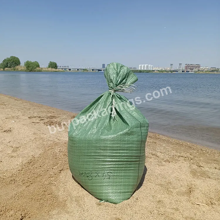 China Wholesale Pp Green Woven Bag Material For Construction Creatures Bags