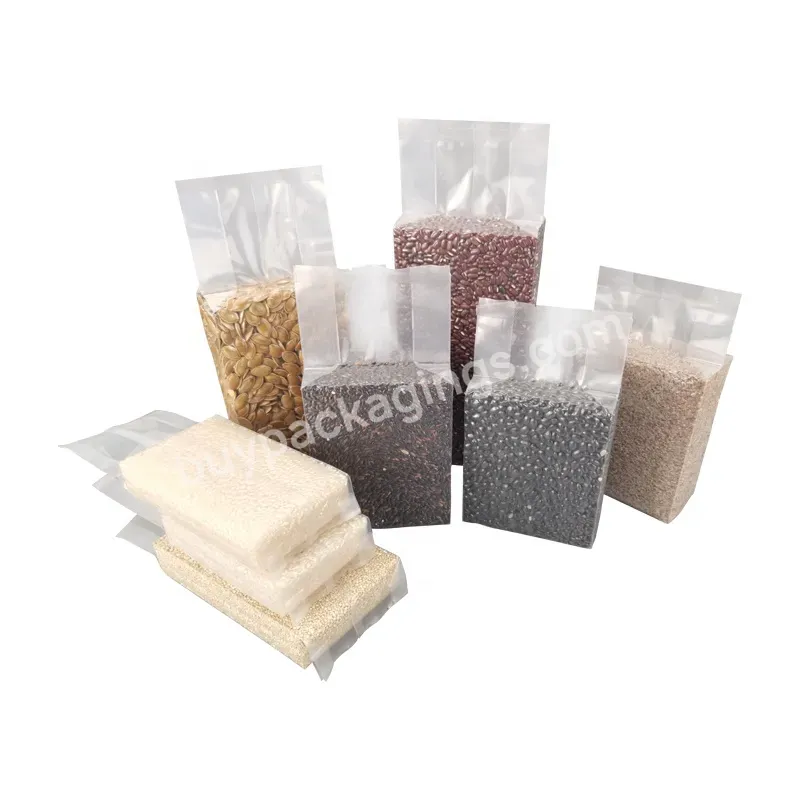 China's Best-selling 1-5kg Rice Packaging Bag Laminated Plastic Bag Transparent Nylon Vacuum Bag