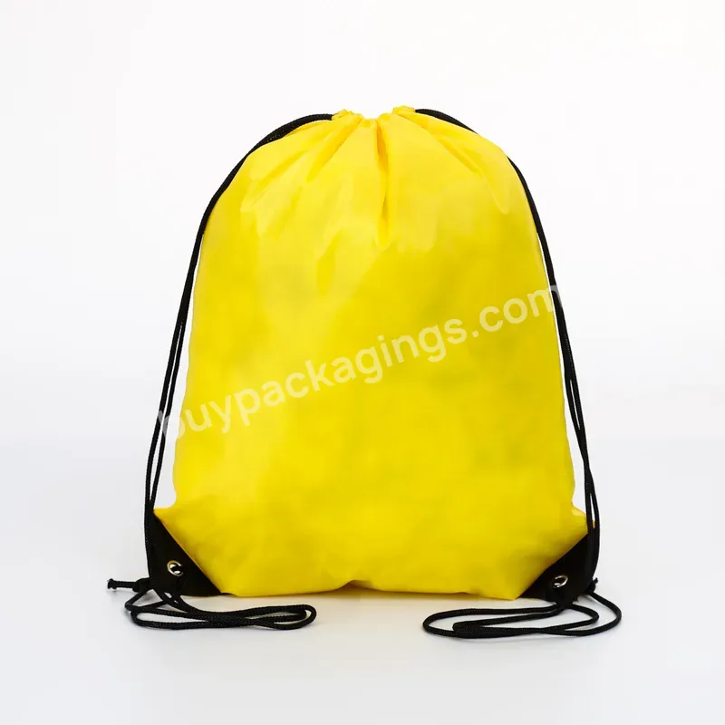 Chinese Factory 420d Custom Logo Polyester Polyester Drawstring Bag