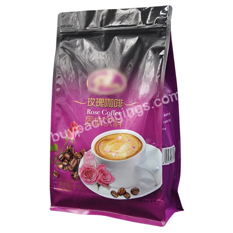 Chinese Factory Octagonal Sealed Coffee Bag Custom Printed Filter Screen Packaging Bag