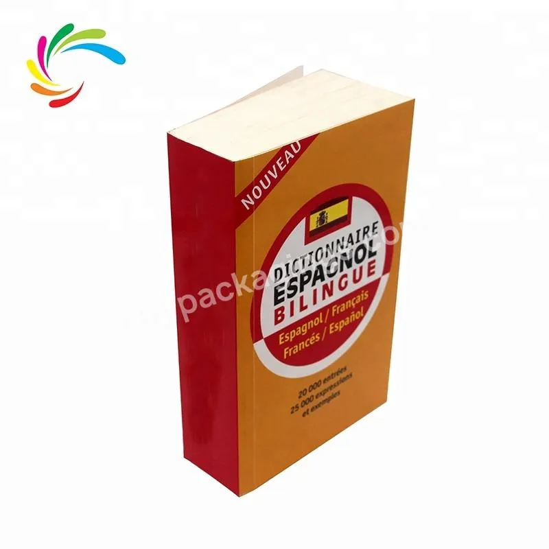 Chinese Factory Printing Custom Thick Softcover Dictionary Book