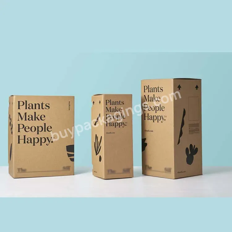 Chinese Manufacturer Luxury High-quality Laminate Printing Corrugated Paper Box Clothing Cosmetics Wine Plants Packaging