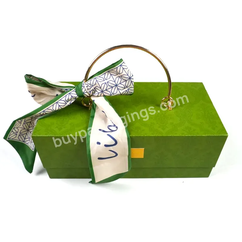 Chinese New Year 2023 Gift Box Cardboard Folding Packaging Boxes With Ribbon