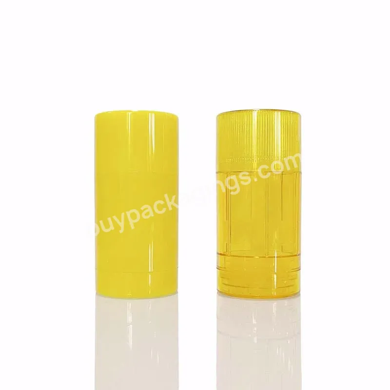 Christmas 15ml 30ml 50ml 75ml Round Shape Bottom Filling Clear Twist Up Stick Tube Deodorant Container,Reusable Deodorant Bottle