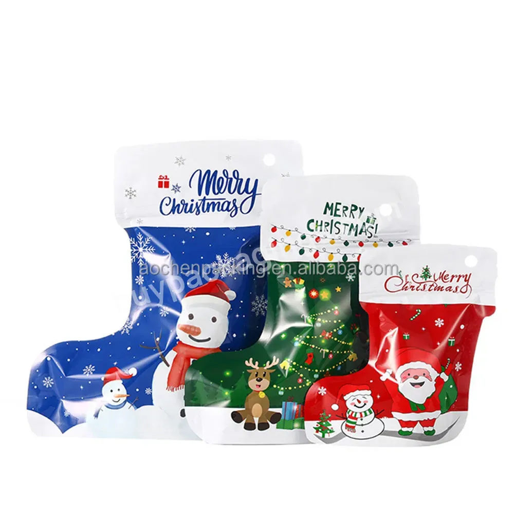 Christmas Bags For Gift,Dye Cut Mylar Bags,Low Price Good Price Stand Up Pouch 35 Packaging