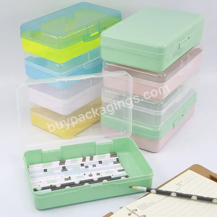 Christmas Custom Pp Transparent 58mm Large Pencil Box Stationery Pen Packaging Box For Students Storage Pencil Case Holder - Buy Pencil Box Stationery,Storage Pencil Case,Pen Packaging Box.